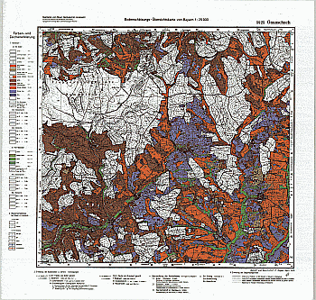 Produktbild 1 für den Artikel: Bodenschätzungskarte 1:25 000 5925 Gauaschach