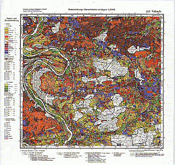 Produktbild 1 für den Artikel: Bodenschätzungskarte 1:25 000 6127 Volkach