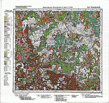 Produktbild 1 für den Artikel: Bodenschätzungskarte 1:25 000 6134 Waischenfeld