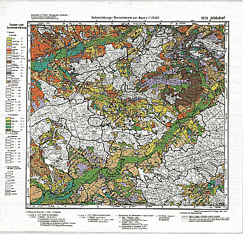 Produktbild 1 für den Artikel: Bodenschätzungskarte 1:25 000 6231 Adelsdorf