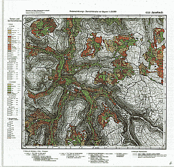Produktbild 1 für den Artikel: Bodenschätzungskarte 1:25 000 6321 Amorbach