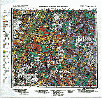 Produktbild 1 für den Artikel: Bodenschätzungskarte 1:25 000 6332 Erlangen Nord