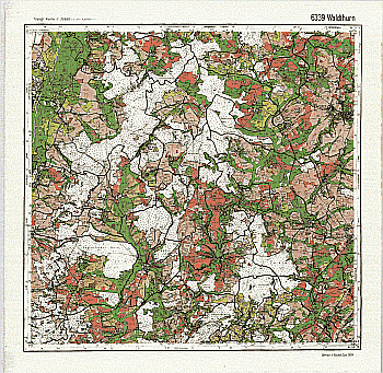 Produktbild 1 für den Artikel: Bodenschätzungskarte 1:25 000 6339 Waldthurn