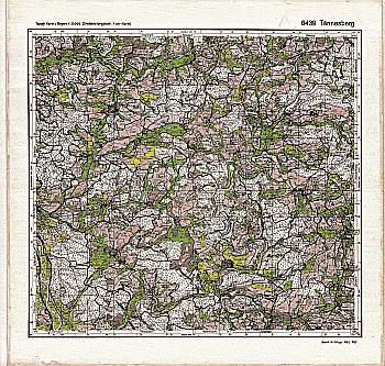 Produktbild 1 für den Artikel: Bodenschätzungskarte 1:25 000 6439 Tännesberg