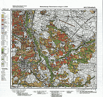 Produktbild 1 für den Artikel: Bodenschätzungskarte 1:25 000 6632 Schwabach