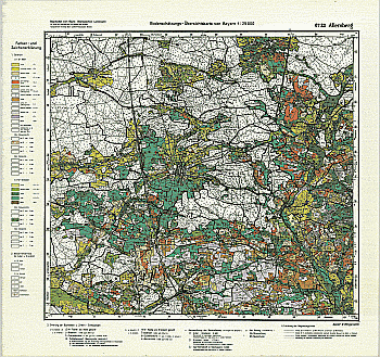 Produktbild 1 für den Artikel: Bodenschätzungskarte 1:25 000 6733 Allersberg