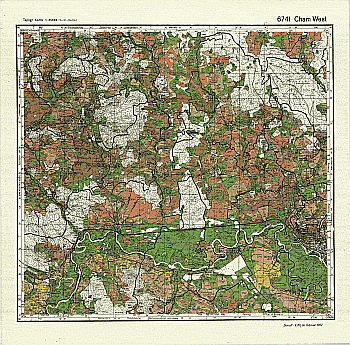 Produktbild 1 für den Artikel: Bodenschätzungskarte 1:25 000 6741 Cham West