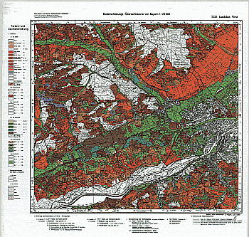 Produktbild 1 für den Artikel: Bodenschätzungskarte 1:25 000 7438 Landshut West