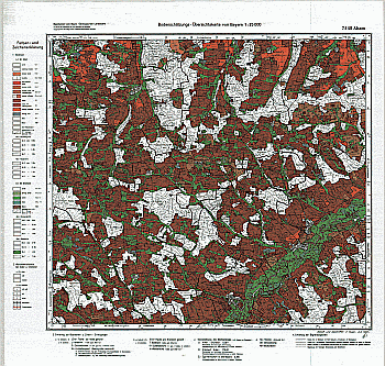 Produktbild 1 für den Artikel: Bodenschätzungskarte 1:25 000 7440 Aham