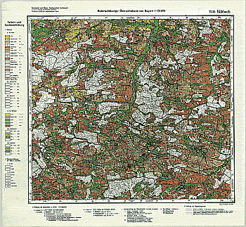 Produktbild 1 für den Artikel: Bodenschätzungskarte 1:25 000 7533 Kühbach