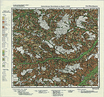 Produktbild 1 für den Artikel: Bodenschätzungskarte 1:25 000 7534 Petershausen