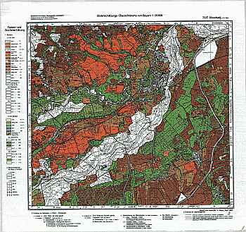 Produktbild 1 für den Artikel: Bodenschätzungskarte 1:25 000 7537 Moosburg an der Isar