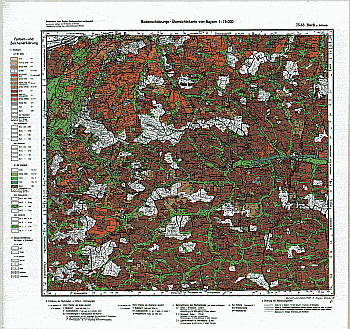 Produktbild 1 für den Artikel: Bodenschätzungskarte 1:25 000 7538 Buch am Erlbach