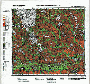 Produktbild 1 für den Artikel: Bodenschätzungskarte 1:25 000 7545 Griesbach im Rottal