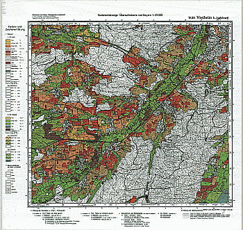 Produktbild 1 für den Artikel: Bodenschätzungskarte 1:25 000 7630 Westheim bei Augsburg