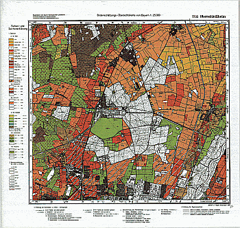 Produktbild 1 für den Artikel: Bodenschätzungskarte 1:25 000 7735 Oberschleißheim