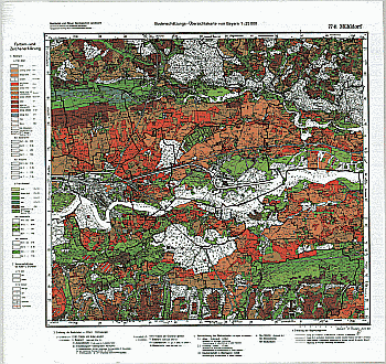 Produktbild 1 für den Artikel: Bodenschätzungskarte 1:25 000 7741 Mühldorf am Inn