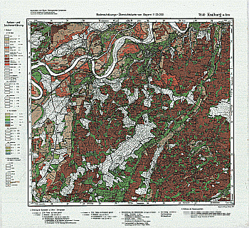 Produktbild 1 für den Artikel: Bodenschätzungskarte 1:25 000 7840 Kraiburg am Inn