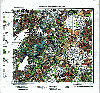 Produktbild 1 für den Artikel: Bodenschätzungskarte 1:25 000 7933 Weßling