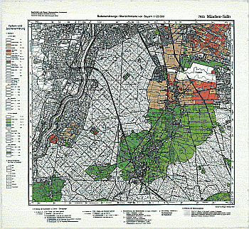 Produktbild 1 für den Artikel: Bodenschätzungskarte 1:25 000 7935 München Solln