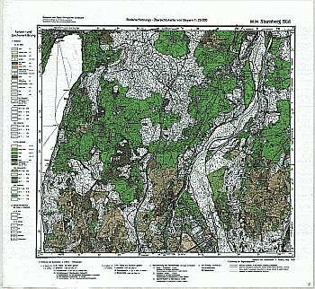 Produktbild 1 für den Artikel: Bodenschätzungskarte 1:25 000 8034 Starnberg Süd