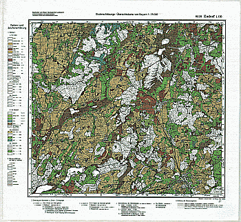 Produktbild 1 für den Artikel: Bodenschätzungskarte 1:25 000 8039 Endorf in Oberbayern