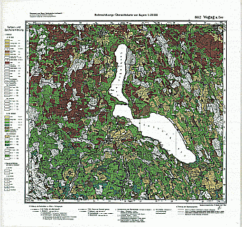 Produktbild 1 für den Artikel: Bodenschätzungskarte 1:25 000 8042 Waging am See