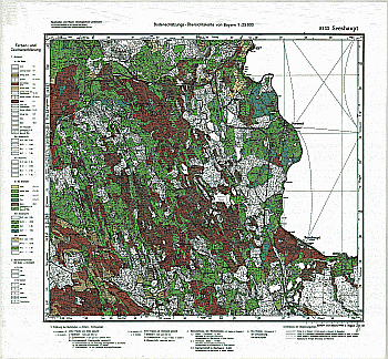 Produktbild 1 für den Artikel: Bodenschätzungskarte 1:25 000 8133 Seeshaupt