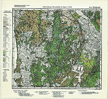 Produktbild 1 für den Artikel: Bodenschätzungskarte 1:25 000 8134 Königsdorf