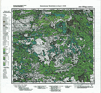 Produktbild 1 für den Artikel: Bodenschätzungskarte 1:25 000 8232 Uffing am Staffelsee