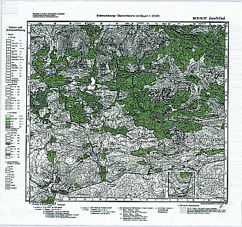 Produktbild 1 für den Artikel: Bodenschätzungskarte 1:25 000 8337/8437 Josefsthal