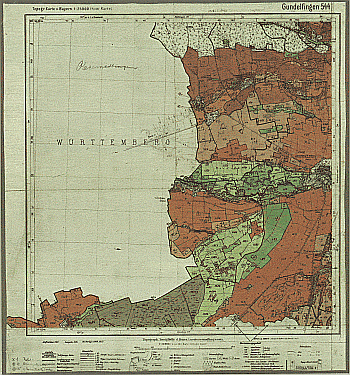 Produktbild 1 für den Artikel: Bodenschätzungskarte 1:25 000 544 Gundelfingen