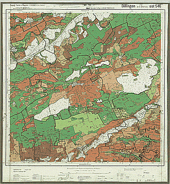 Produktbild 1 für den Artikel: Bodenschätzungskarte 1:25 000 546 Dillingen Ost