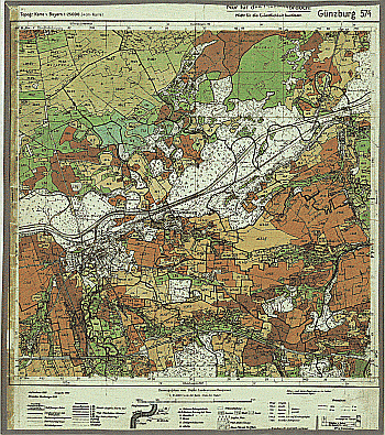 Produktbild 1 für den Artikel: Bodenschätzungskarte 1:25 000 574 Günzburg