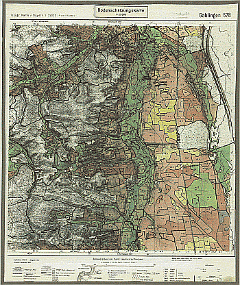 Produktbild 1 für den Artikel: Bodenschätzungskarte 1:25 000 578 Gablingen