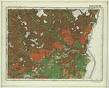 Produktbild 1 für den Artikel: Bodenschätzungskarte 1:25 000 598/599 Eholfing