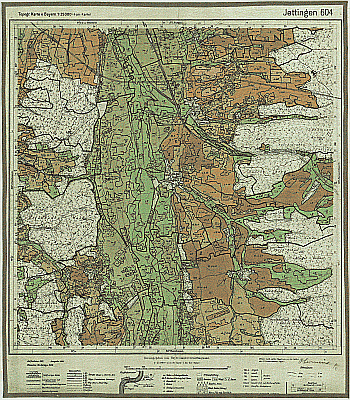 Produktbild 1 für den Artikel: Bodenschätzungskarte 1:25 000 604 Jettingen