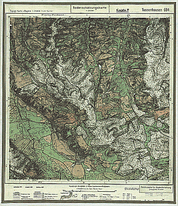 Produktbild 1 für den Artikel: Bodenschätzungskarte 1:25 000 684 Tussenhausen