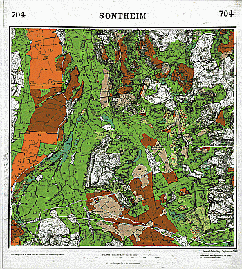 Produktbild 1 für den Artikel: Bodenschätzungskarte 1:25 000 704 Sontheim