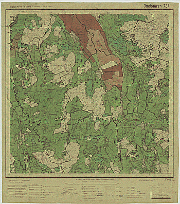 Produktbild 1 für den Artikel: Bodenschätzungskarte 1:25 000 727 Ottobeuren