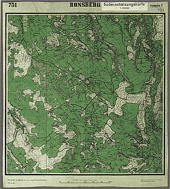 Produktbild 1 für den Artikel: Bodenschätzungskarte 1:25 000 751 Ronsberg
