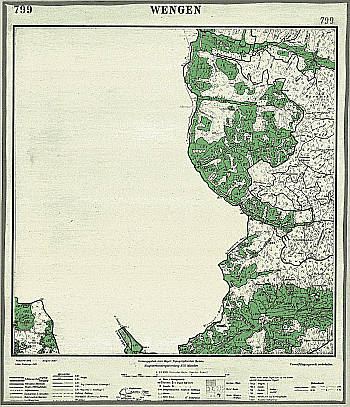 Produktbild 1 für den Artikel: Bodenschätzungskarte 1:25 000 799 Wengen