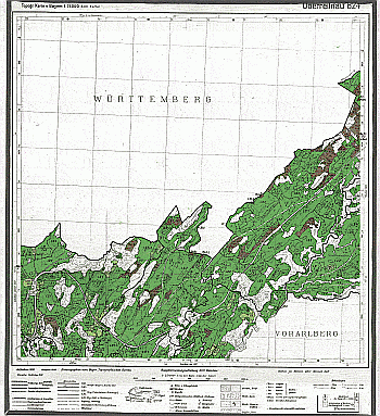 Produktbild 1 für den Artikel: Bodenschätzungskarte 1:25 000 824 Oberreitnau