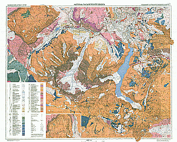 Produktbild 1 für den Artikel: Geologische Karte 1:25 000 Nationalpark Berchtesgaden