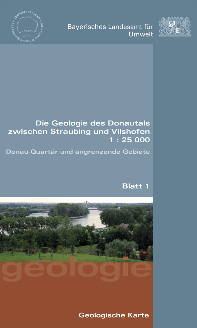 Produktbild 1 für den Artikel: Die Geologie des Donautals zwischen Straubing und Vilshofen 1: 25.000 - Donau-Quartär und angrenzende Gebiete, 3 Blätter