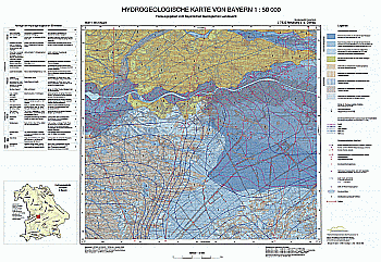 Produktbild 1 für den Artikel: Hydrogeologische Karte 1:50 000 L7332 Neuburg a. d. Donau