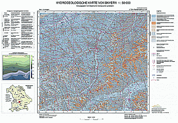 Produktbild 1 für den Artikel: Hydrogeolog. Karte 1:50 000 L7534 Pfaffenhofen a. d. Ilm