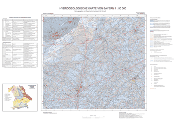 Produktbild 1 für den Artikel: Hydrogeologische Karte 1:50 000 L7336 Mainburg