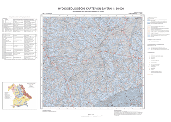 Produktbild 1 für den Artikel: Hydrogeologische Karte 1:50 000 L7338 Rottenburg