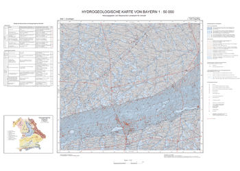 Produktbild 1 für den Artikel: Hydrogeologische Karte 1:50 000 L7340 Dingolfing